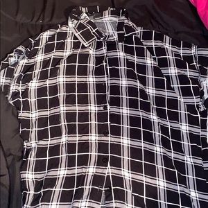 Plaid T-shirt dress